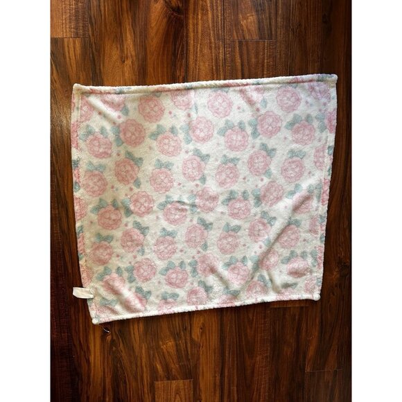 Baby Essentials Vtg Pink Roses Flowers Floral Security Baby Blanket Fleece 30” - Picture 8 of 16